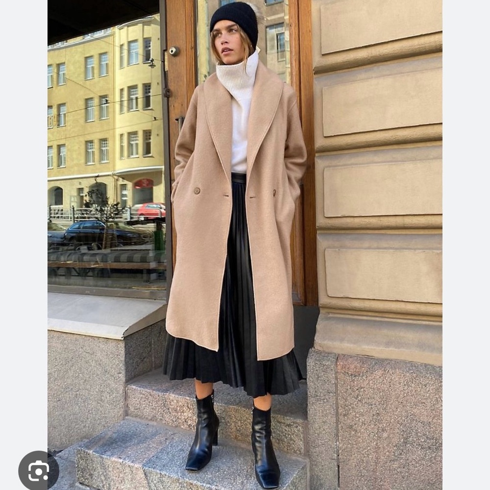 Aritzia Wilfred Merino Wool Coat